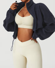 Zenith Crop Pullover – Navy