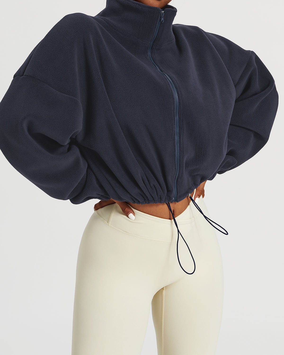 Zenith Crop Pullover – Navy