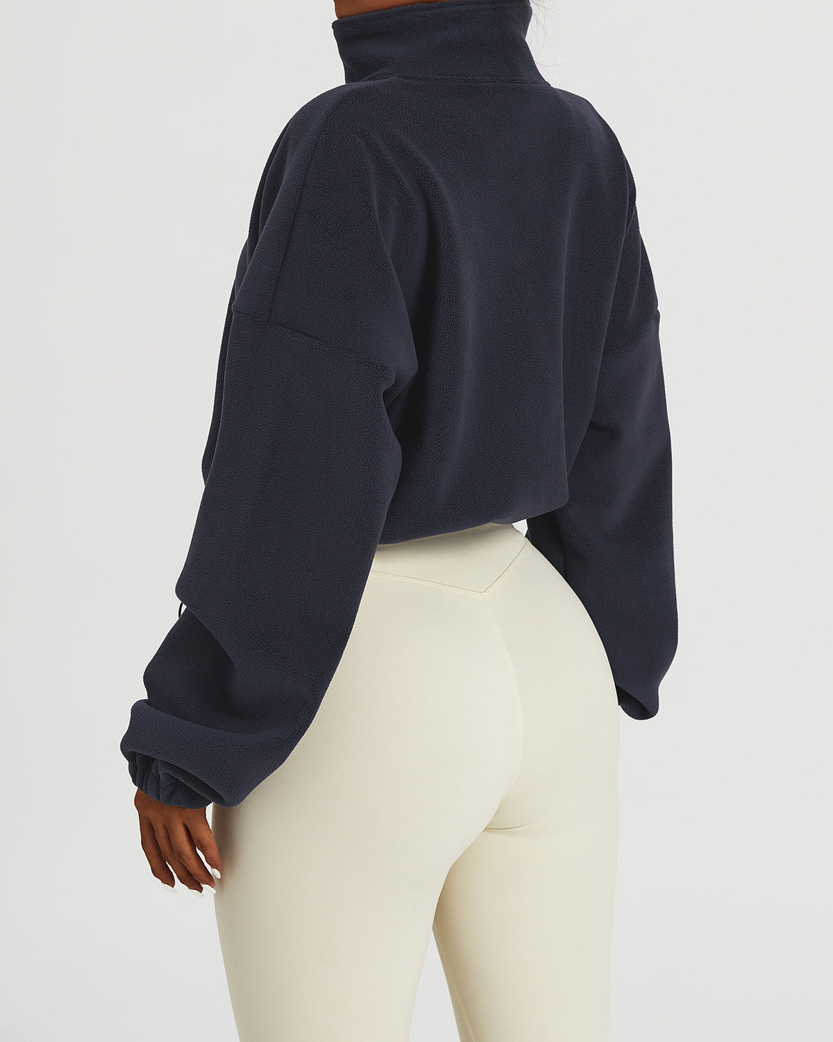 Zenith Crop Pullover – Navy