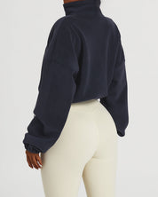 Zenith Crop Pullover – Navy