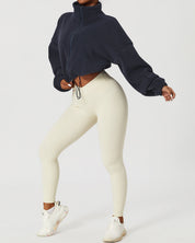 Zenith Crop Pullover – Navy