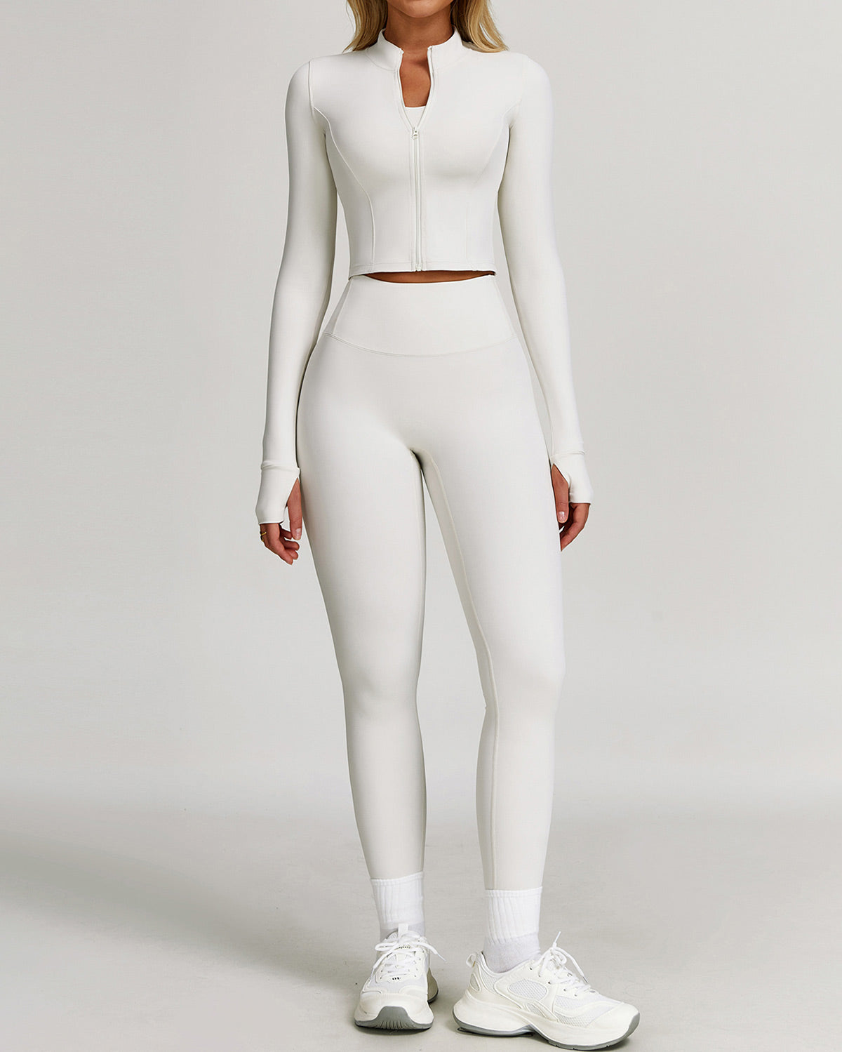 Flow Seamless Leggings – White