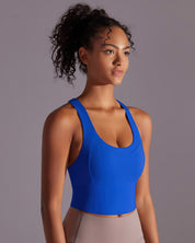 Lumen Crop Top – Blue