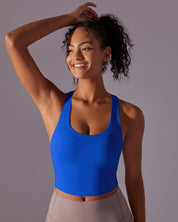 Lumen Crop Top – Blue