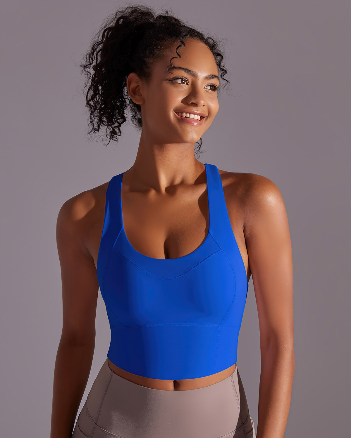 Lumen Crop Top – Blue