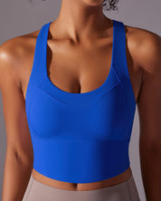 Lumen Crop Top – Blue