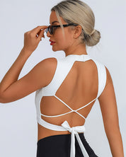 Flow Crop Top – White