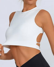 Flow Crop Top – White