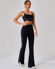 Glide Flare Leggings – Black