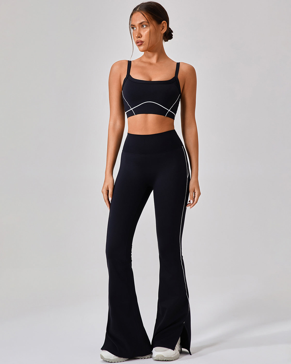 Glide Flare Leggings – Black