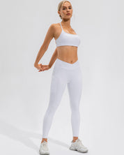 Rise Leggings – Scrunch High-Waist Pocket White