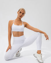 Rise Leggings – Scrunch High-Waist Pocket White