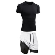Titan | Compression T-Shirt with 2-in-1 Phone Pocket Shorts