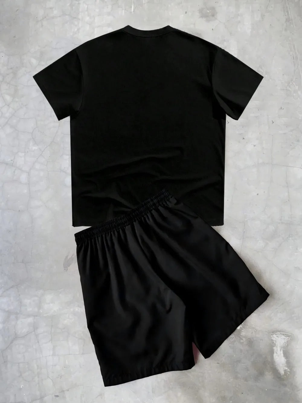 Kane | Contrast Piping T-Shirt with Shorts Set
