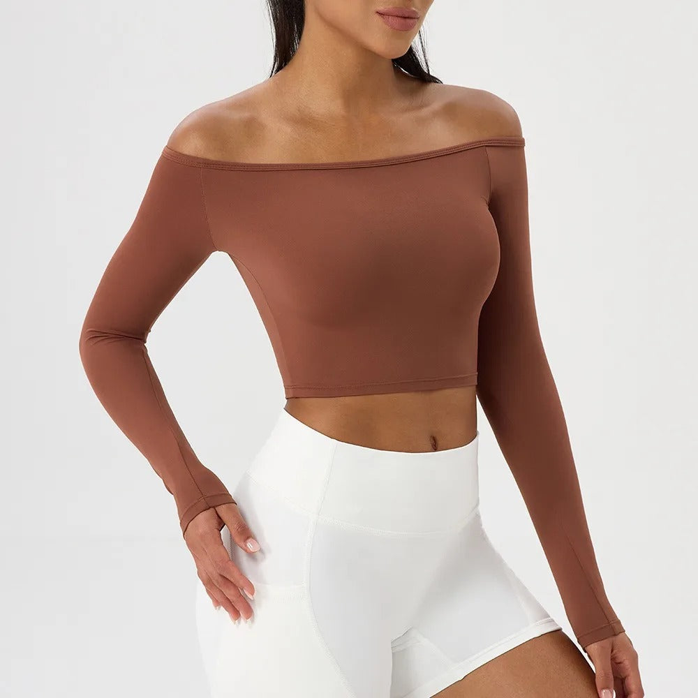 Lumen Off-Shoulder Long Sleeve