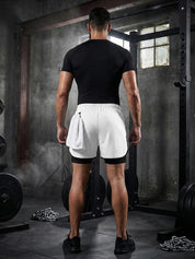 Titan | Compression T-Shirt with 2-in-1 Phone Pocket Shorts