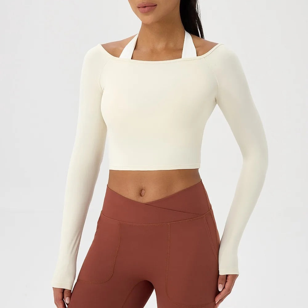 Lumen Off-Shoulder Long Sleeve